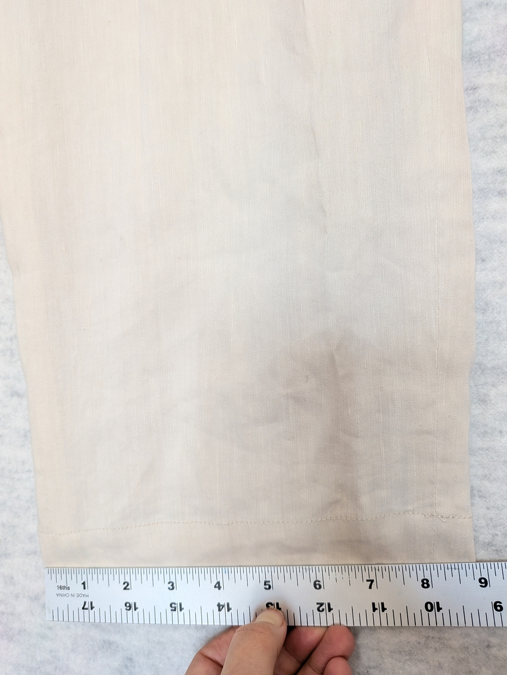 J.Crew Collection Side-Tab Trouser Italian Linen Blend Sz 4P Wide Leg Tailored - Picture 9 of 15